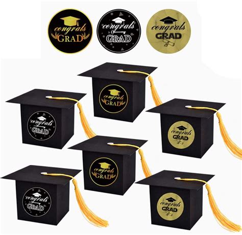 graduation candy boxes|graduation cap favor boxes.